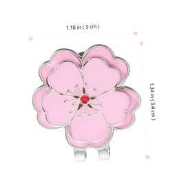 TEHAUX 2pcs Golfs Hat Clip Marker Portable Decorative Accessory for Golfing Stylish and Convenient Golf Marker Decor for Men and Women