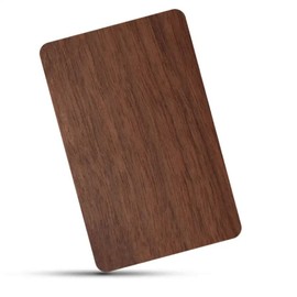 YARONGTECH Eco-Friendly NTAG215 NFC Wooden Bamboo Card Works with All NFC-Enabled Smartphones and Devices (Pack of 2) (Black Walnut)