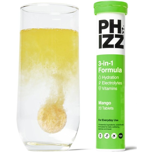 Phizz Electrolytes, Multivitamin & Hydration Tablets - 20 Effervescent Rehydration