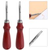 2Pcs Leather Edge Skiving Beveler Craft Keen Edge Cutting Leather