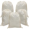 Freletry Drawstring 100% Cotton Muslin Bags Reusable Storage Bag for