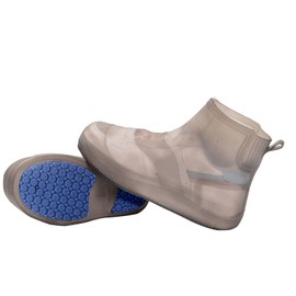 HIUOUIH Shoe Covers Waterproof Rain Cover Shoes Men Women Waterproof Overshoes Reusable Rain Overshoes Non-Slip Rain Covers for Rain, Snow Day, Muddy Roads, l