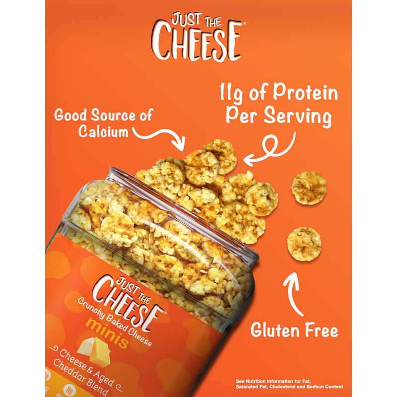 Just the Cheese Minis – Cheese & Aged Cheddar Blend