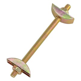 10-Pack M6 Bed Bolts and Half Moon Nuts – Adjustable Furniture Connecting Bolt (100mm)