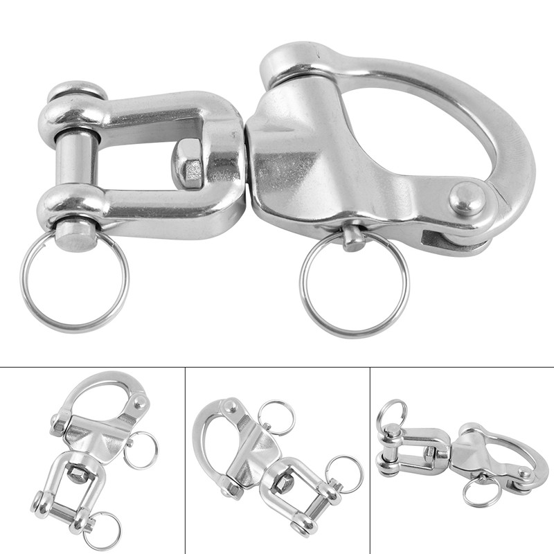 Quick Release Swivel Eye Snap Boat Shackle Stainless Steel Marine