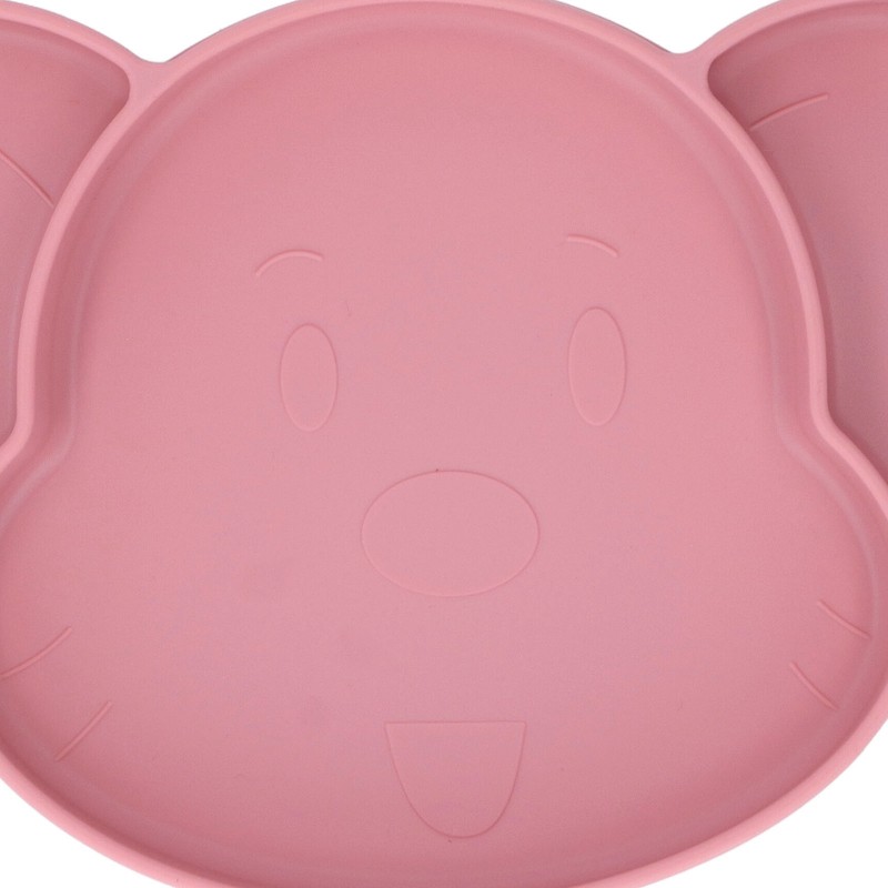 Baby Suction Plate Silicone Thick Edge Skid Resistance Cute Bear