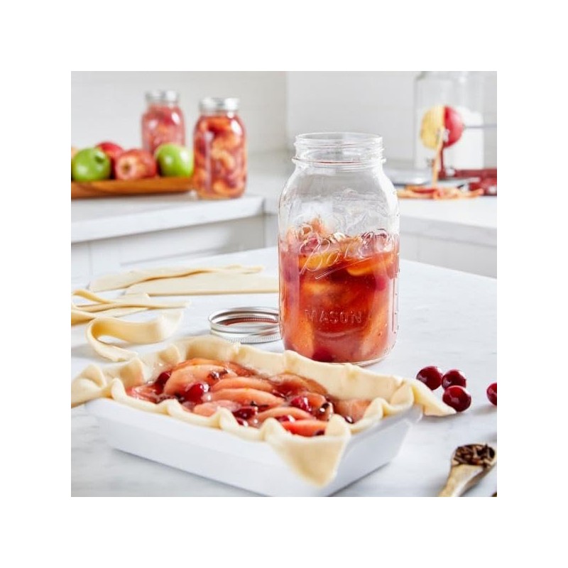 Ball Mason Regular Mouth Jars with Lids and Bands, Set