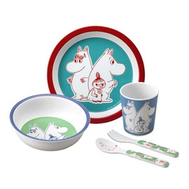 Moomin PTJ060154 Melamine Gift Set, Moomin 5 Piece Set