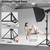YiJYi Photography Light Stand, 110"/9.2ft/280cm Portable Reverse Folding Tripod with