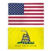 USA and Gadsden 3x5ft Flag Bundle Set - Printed USA