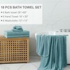 Smuge 18-Piece Bath Towel Set, Include 6 Bath Towel Sheets,