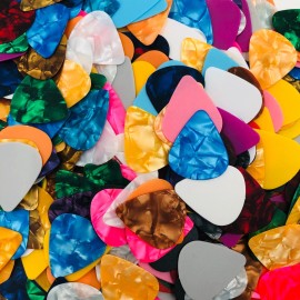 Unbranded/Generic 10pcs Guitar Picks Acoustic Electric Plectrums Assorted Colors Thin 0.7mm Color