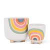 Abbott Collection Home Small Rainbow Planter with Legs