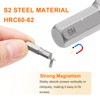sourcing map 5pcs H8 Hex Screwdriver Bit 1/4" Hex Shank