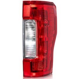 Tektend Tail Light Assembly Compatible with 2017 2018 2019 Ford F-250 F-350 Super Duty Tail Lights Rear Brake Lamps Replacement Taillights w/Bulbs and Socket, Passenger Side