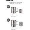 Captain Stag Outdoor Mug, Double Stainless Steel, Tumbler, 250ml, Hollow