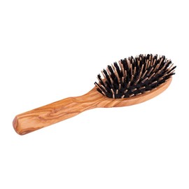 Redecker 721210 Oval Cushion Hair Brush with Wild Boar Bristles and Wooden Pegs