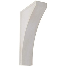 Ekena Millwork CORWD03X08X14LWWH Jumbo Lawson Wood Vintage Decor Corbel, 3"W x 8 1/2"D x 14"H, Chalk Dust White