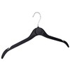 The Hanger Store 20 Black Plastic Coat Hangers for Tops,
