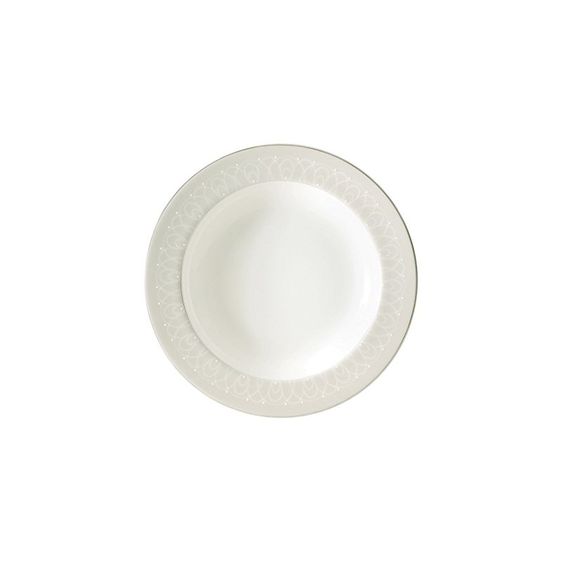 Waterford Ballet Icing Pearl 9" Rim Soup Plate