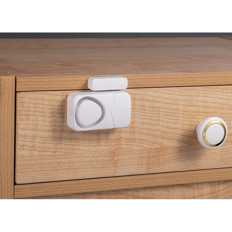 Mengshen Wireless Door Alarm, 4-Pack Small Wireless Magnetic Sensor Warning