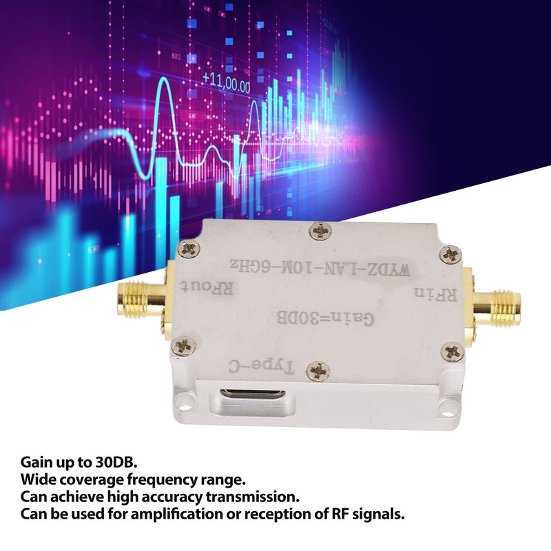 RF WideBand Amplifier Low Noise Amplifier LNA 10M‑6Ghz High Gain