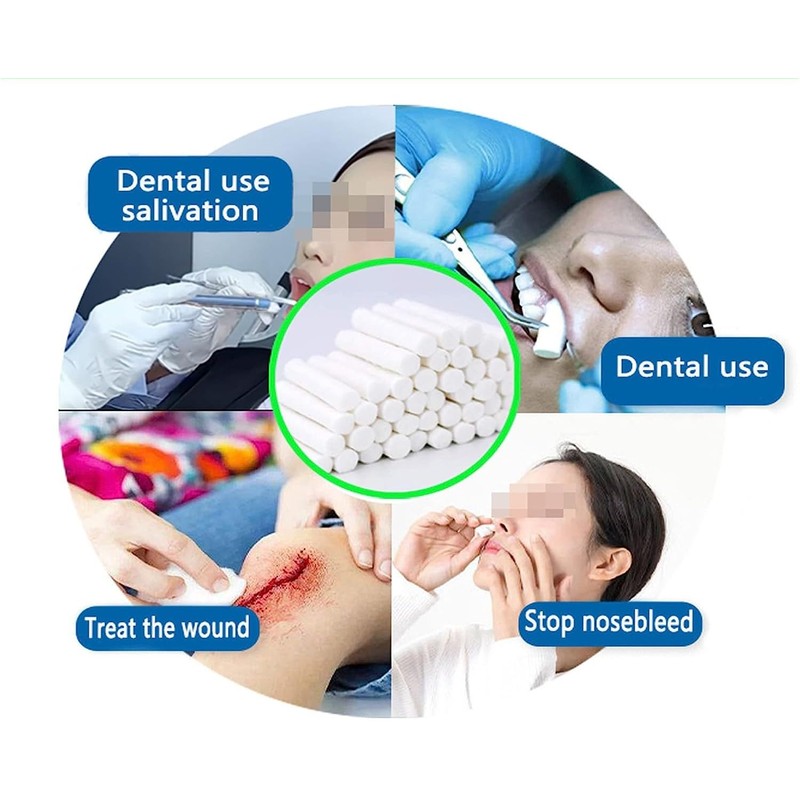 Premium Dental Cotton Rolls #2 Medium 1.5" x 3/8" Extra