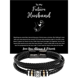 To My Future Husband Bracelet, Future Husband Bracelet, Romantic Gift for Future Husband, Bracelets For Men, Men Bracelet, Bracelet For Men, Valentine Gift For Future Husband From Future Wife #6
