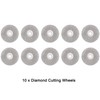 sourcing map 10 Pcs 22mm Diamond Coated Cutting Wheels with
