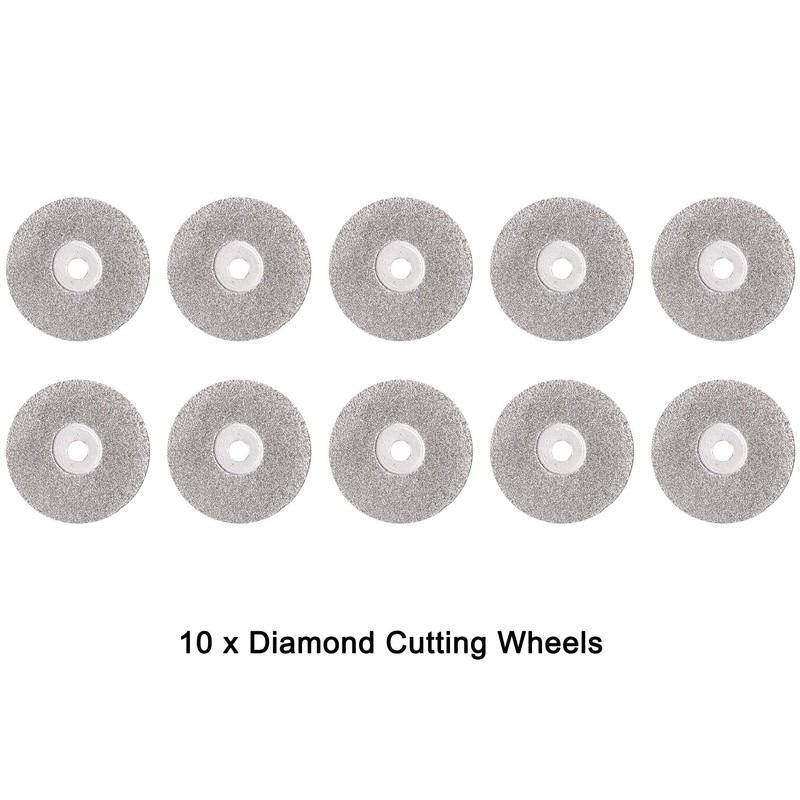 sourcing map 10 Pcs 22mm Diamond Coated Cutting Wheels with