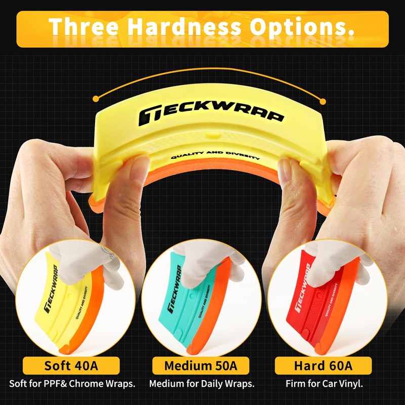 TECKWRAP Felt Squeegee for Vinyl Wrap, Pro Car Wrap Tool