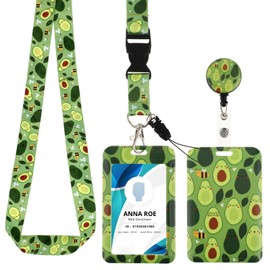Amabro Badge Holder with Strap, Retractable ID Roll Clip with Adjustable Lanyards, Durable Collar for Nurse Students
