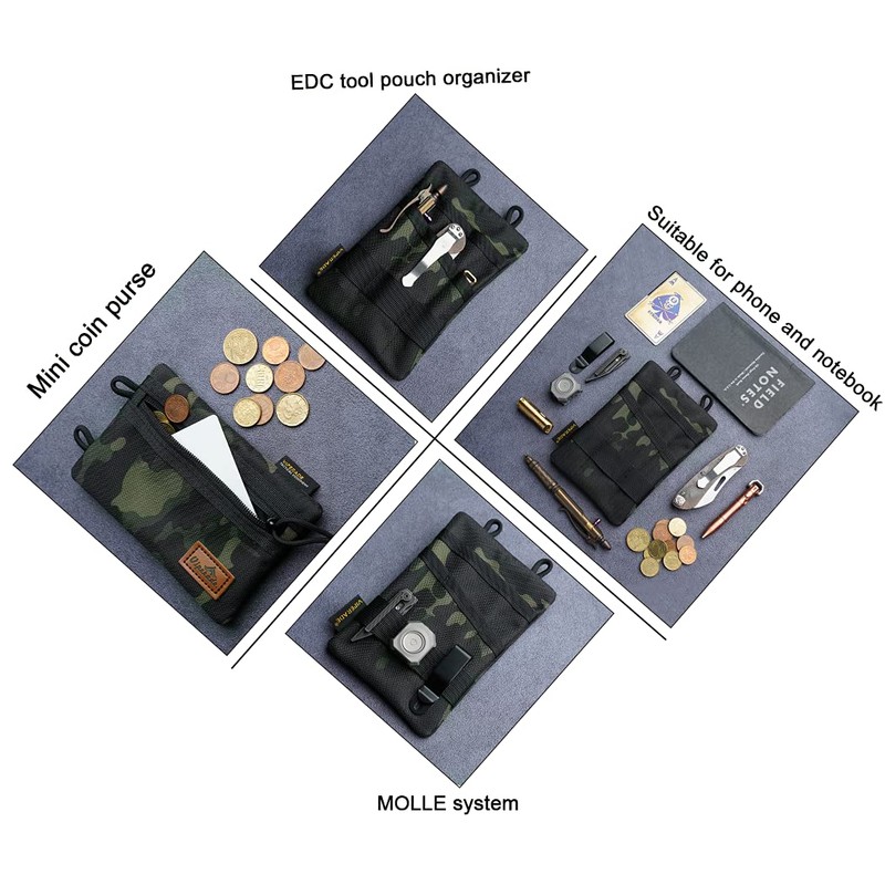 VIPERADE VE1 EDC Tool Pocket Organizer,Small EDC Pouch with 5