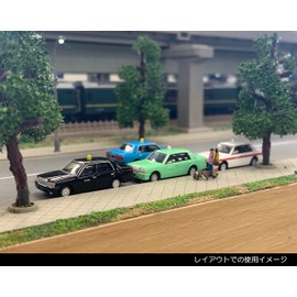 The Car Collection Car Colle Basic Set (Select) Taxi A Diorama Supplies