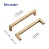 Ravinte Champagne Bronze Cabinet Handles Drawer Pulls 3-3/4 Inch CC