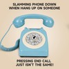 Bluetooth Landline Phone for Cell Phone, Retro Wireless Home Phones,Blue