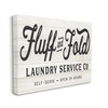 Stupell Industries Farmhouse Fluff and Fold Laundry Advertisement Rustic Pattern,