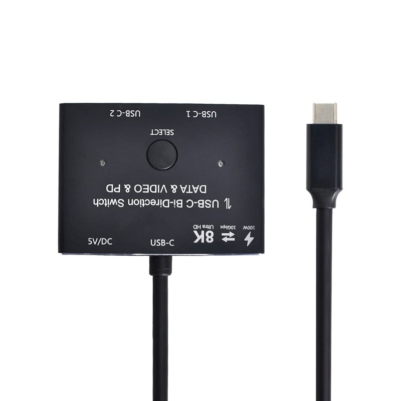ChenYang CY PD 8K@30hz 100W 10Gbps USB-C Type-C Bi-Direction Switch