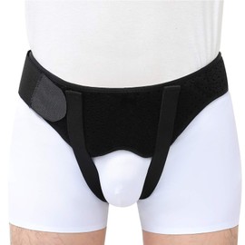 Cinturón de Soporte para Hernia, Viene con Dos Almohadillas de Compresión Extraíbles, Adecuado para Hernia Inguinal Simple/Doble o Hernia Deportiva, Cinturón Ajustable (L)