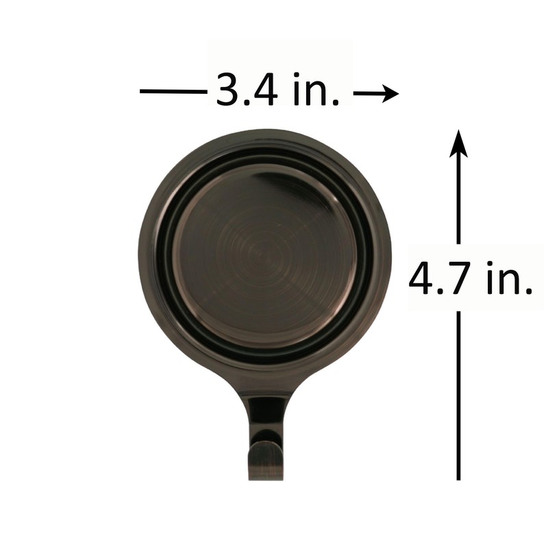 Haute Decor Attract Pinch-Free Magnetic Wreath Hanger (Oil-Rubbed Bronze)
