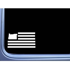 EZ-STIK Oregon American Flag M228 8 inch Sticker state Decal
