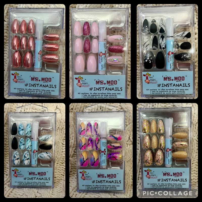 Ms. Moo Instagram Nails Ms. Moo Instanails Glue On Pink/Red