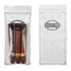 PUREVACY Poly Zipper Cigar Bag 5 x 10, Pack of