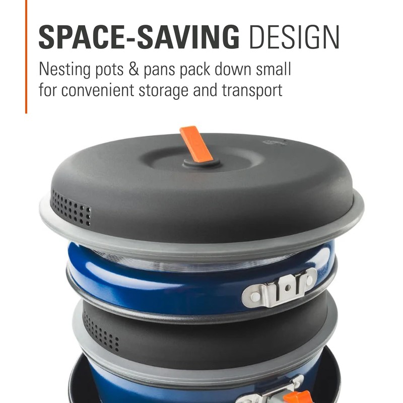 GSI Outdoors Bugaboo Base Camper Medium, High-Efficiency Cookset – Ceramic