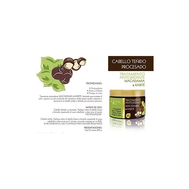 Nekane Tratamiento Antioxidante Nekane Macadamia & Karite 280g