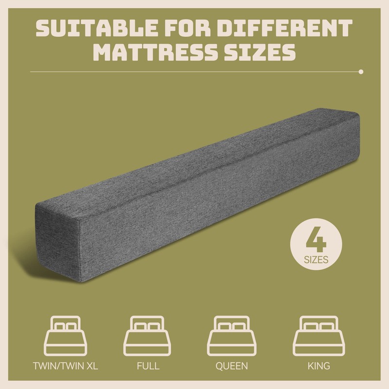 Deepshark Bed Gap Filler for King Mattress, High-Density 45D Sponge,
