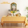 Midsummer Breeze Sunny Country Yellow Gingham Tablecloth Rectangle 60”x75”