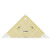 Prym Flottes Dreieck 1/2 Quadrat cm Omnigrid Lineal, Kunststoff, transparent