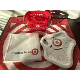 Spritz Mini Target Shopping Basket Paper Plate Napkin Set Bullseye Logo Spritz Party