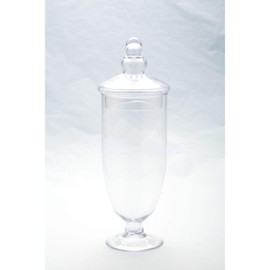 CC Home Furnishings 15" Clear Glass Apothecary Glass Jar with Lid